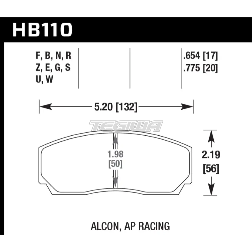 HAWK Performance Blue 9012 Motorsports Brake Pads YSR Front BBK YSCPF4a YSCPF6a Rear REAR YSCPR6b 4 Pot 6 Pot - Image 2