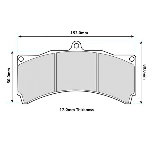 PBS ProRace Front Brake Pads AP 6 Pot Yellow Speed 6 Pot K Sport 8 Pot D2 6 Pot Calipers - Image 2