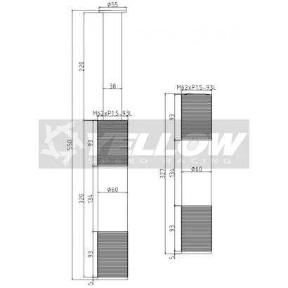 YELLOW SPEED RACING YSR AIR JACK 3 POINT KIT - Image 6