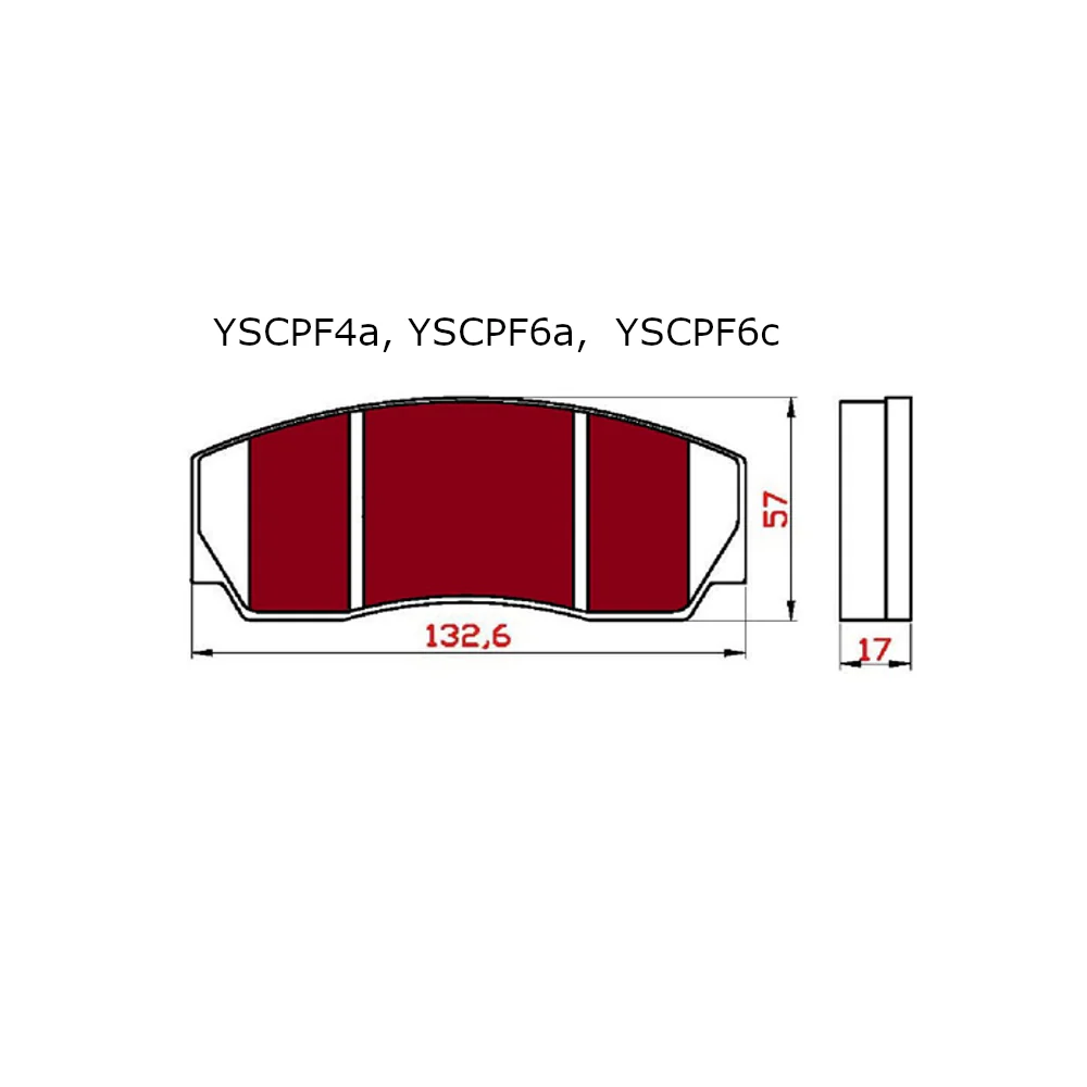 YELLOW SPEED RACING YSR HIGH PERFORMANCE SPORT FRONT BRAKE PADS - Image 4