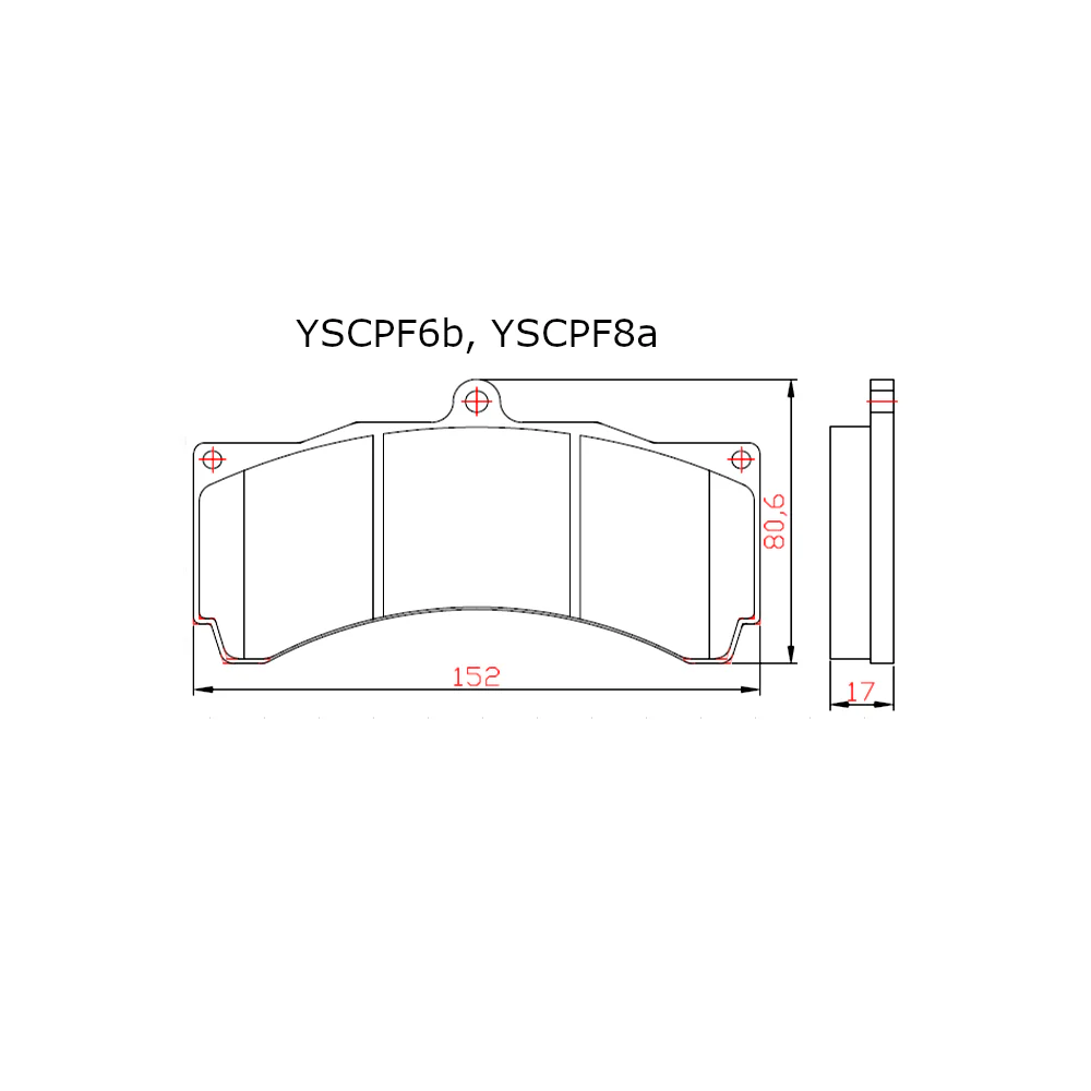 YELLOW SPEED RACING YSR HIGH PERFORMANCE SPORT FRONT BRAKE PADS - Image 5